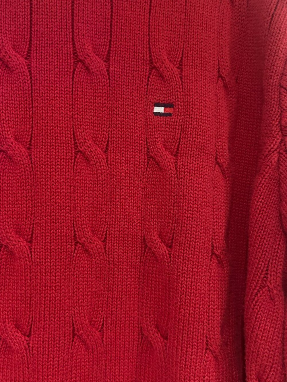Tommy Hilfiger Mens Cable-knit Crewneck Sweater XL